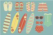 Retro Summer, a Food Illustration by Poppymoondesign (Thumbnail 2 of 5)