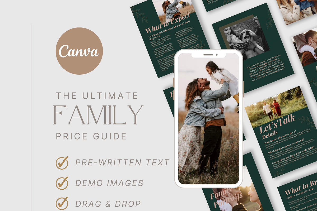 TEAL Family Price Guide Photography, a Magazine Template by Signature Edits (Photo 8 of 11)