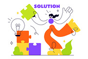 6 Solution Vector Illustration, a Person Illustration by denayunebgt (Thumbnail 3 of 3)