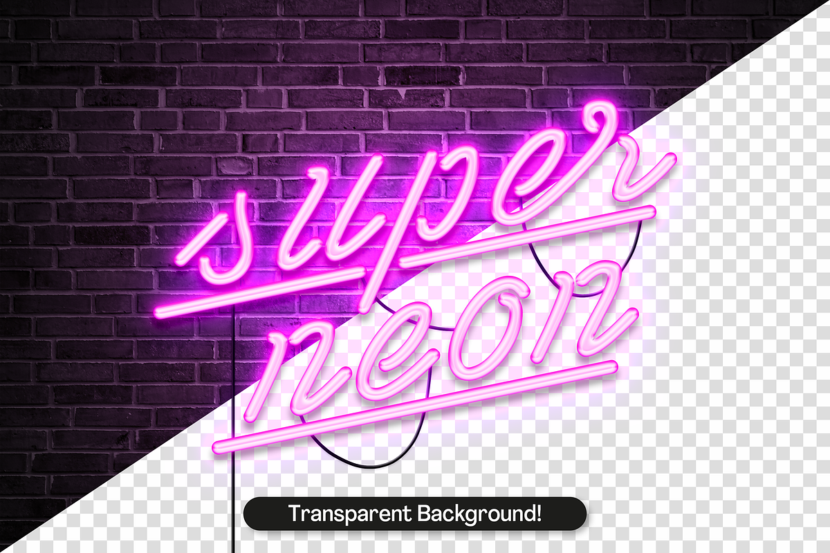 Neon Effect Mockup, a Product Mockup by Salih Kizilkaya (Photo 6 of 8)