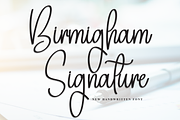 Birmigham Signature | Script Font, a Handwritten Font by Scratchones (Thumbnail 1 of 8)