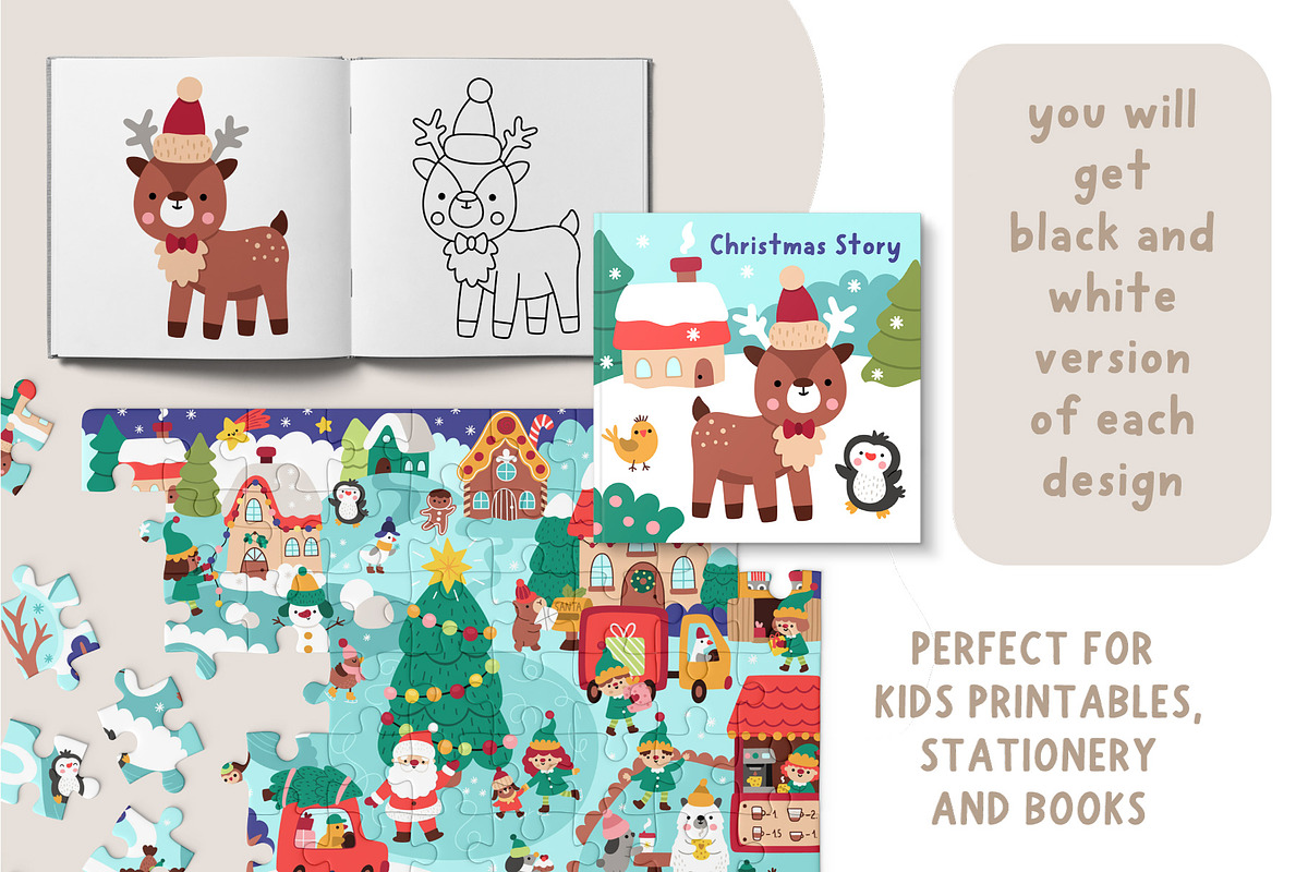 Christmas village clipart kit, an Object Graphic by Lexi Claus (Photo 7 of 8)