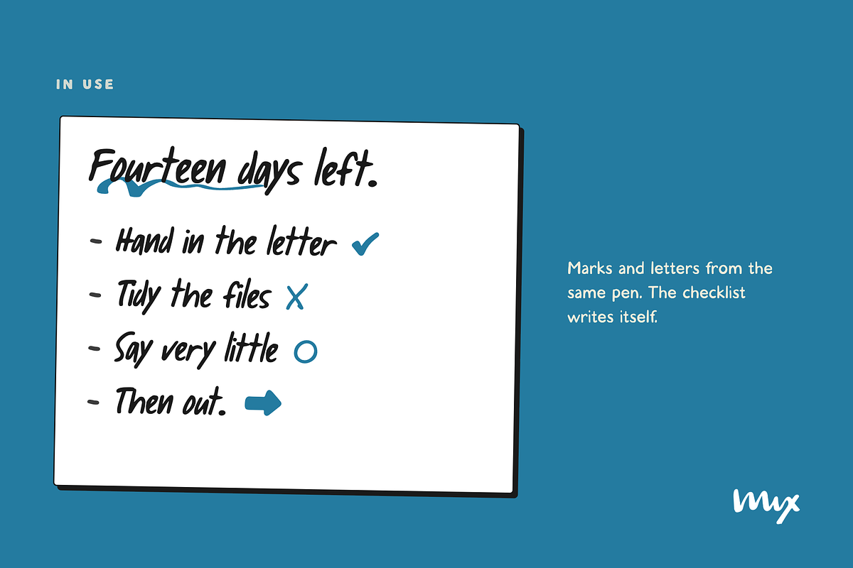 Mix Two Weeks - Handwritten Print, a Handwritten Font by Mix Fonts (Photo 5 of 11)