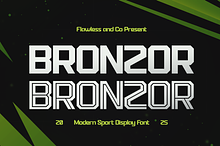 Bronzor - Sport Display Font