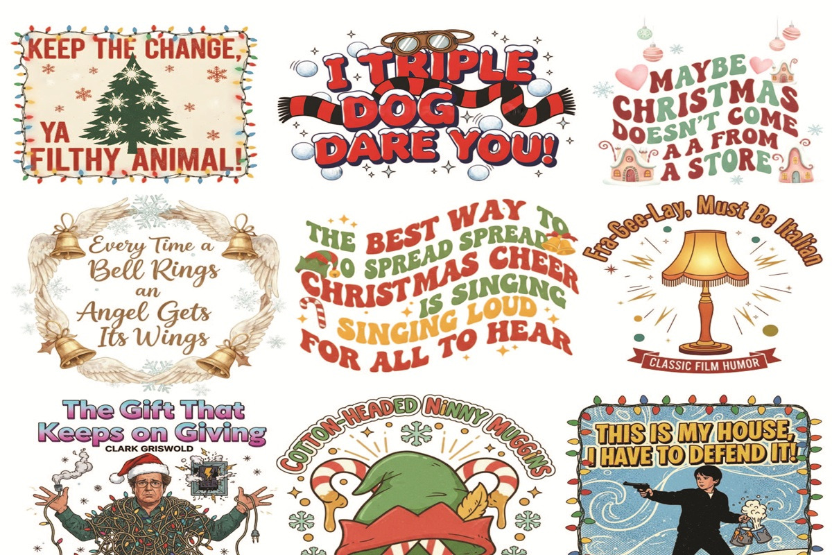 Christmas Movie Quote PNG Bundle, an Object Graphic by EllaMaiyaali (Photo 5 of 7)