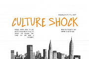 Culture Shock - Urban Handwritten, a Handwritten Font by dailygraphic (Thumbnail 1 of 9)