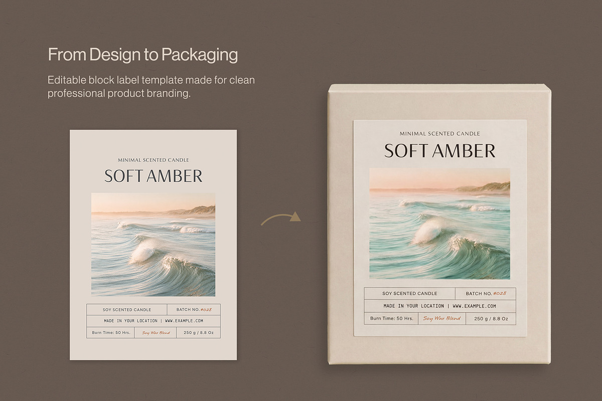 Product Label Template Set, a Stationery Template by BrandPacks (Photo 9 of 14)