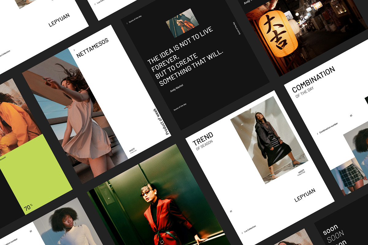 Fashion E-Commerce Post Bundle, a Social Media Template by Wolf Theory Studio (Photo 1 of 10)