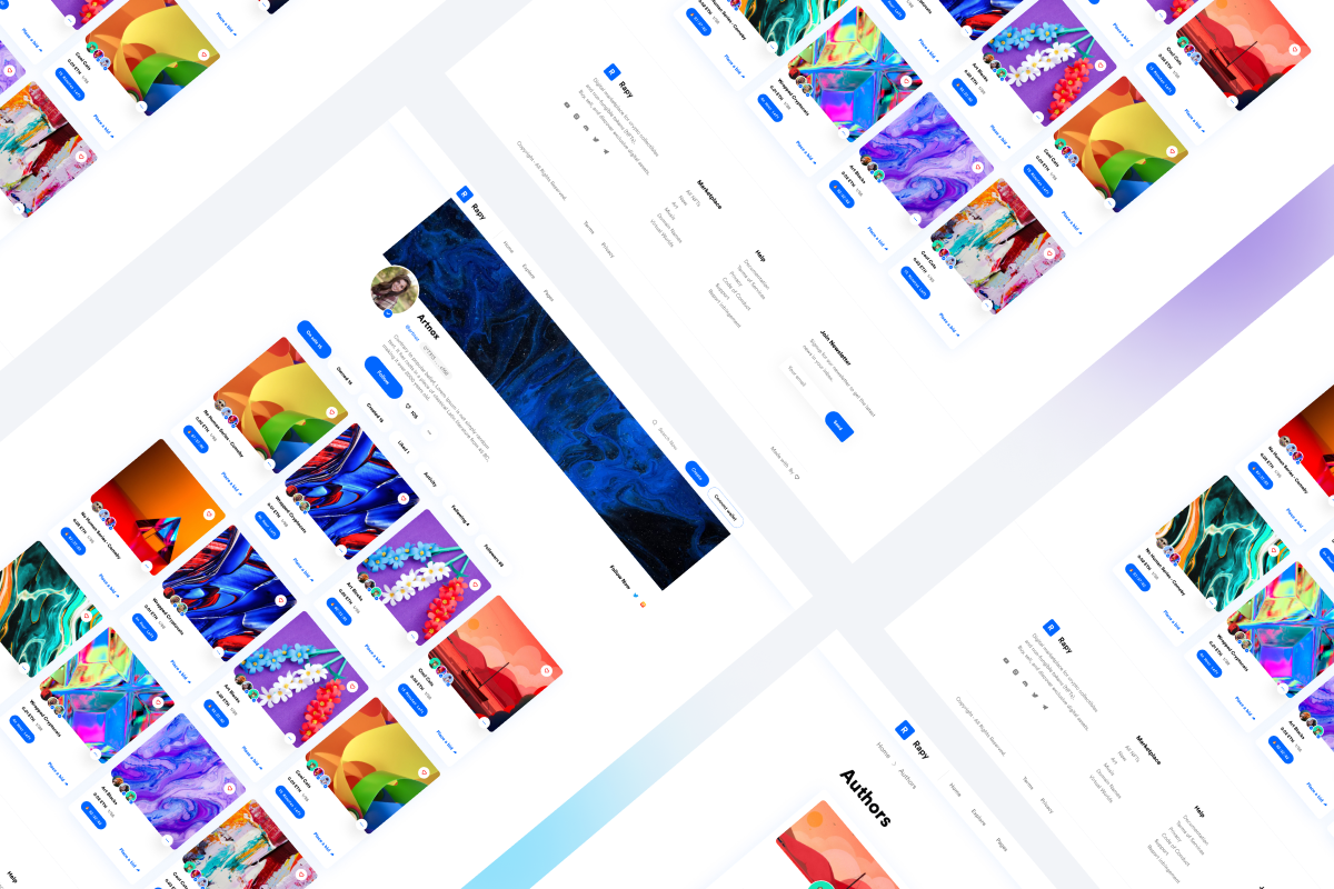 NFT's Author Pages UI KIT, an UI Kit Template by ArtGalaxy (Photo 2 of 4)