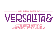 Versalita& - Font, a Sans Serif Font by Franco Fuentes (Thumbnail 2 of 10)