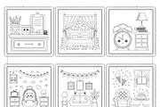 Bold Easy Cozy Kawaii Room Coloring, a Decorative Illustration by Ink Gallery (Thumbnail 3 of 3)