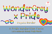 WonderGreyXPride SVG Font, a Handwritten Font by MTK Studio (Thumbnail 1 of 6)
