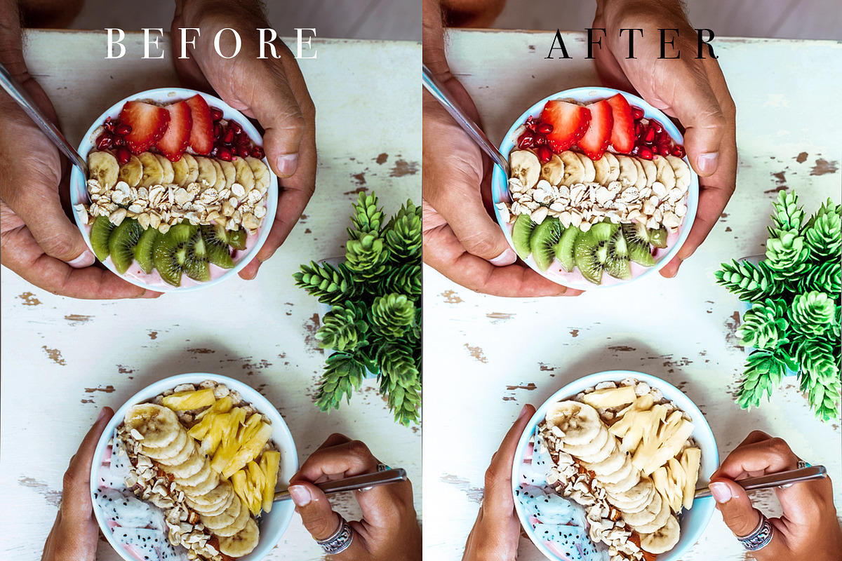 5 Food Mobile presets, an Action Add-On by The Red Pine (Photo 8 of 9)