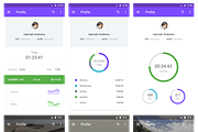 Material UI Kit: Fitness, a Templates & Theme by UI8 (Thumbnail 7 of 7)