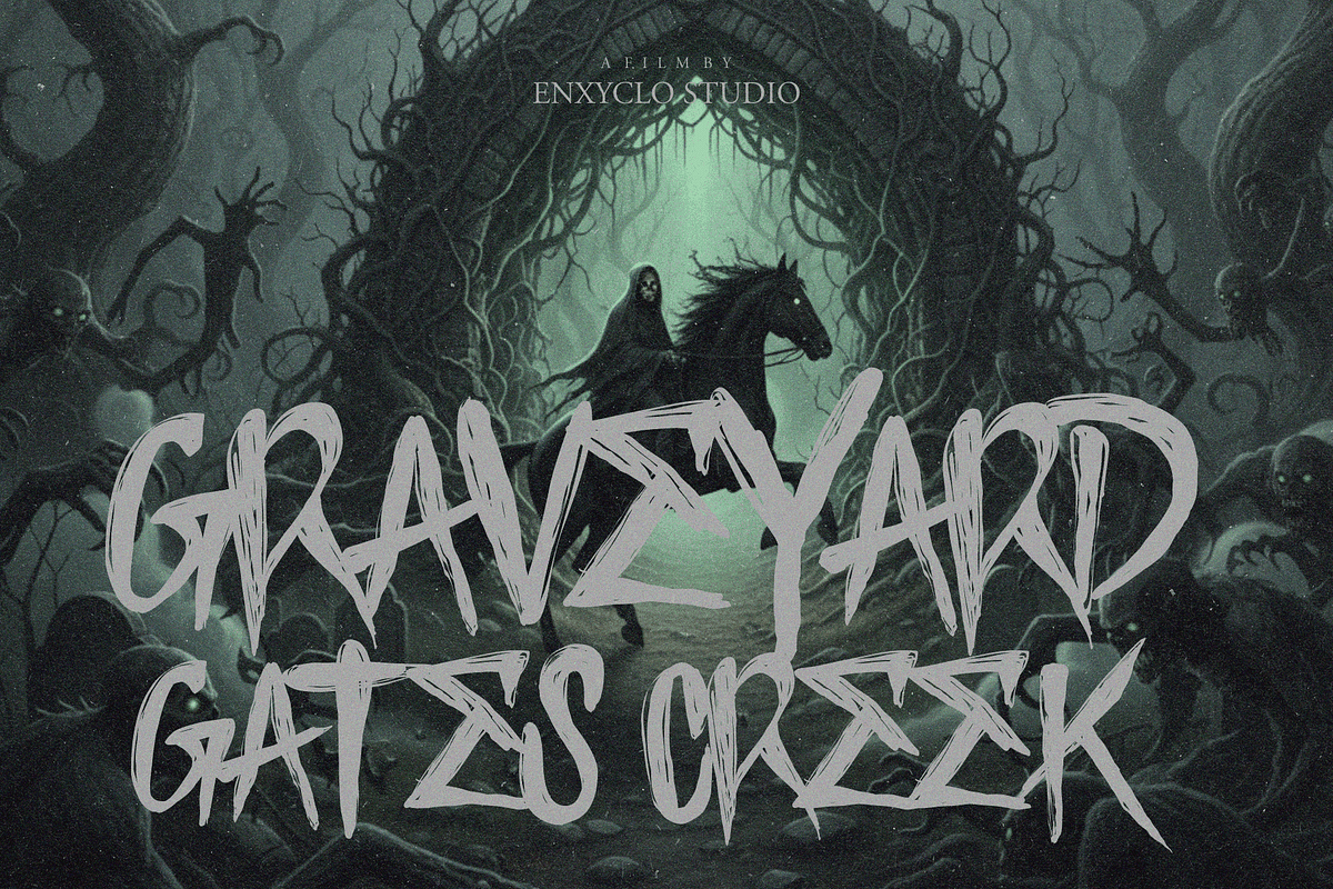 Dark Whispers — Horror Font, a Handwritten Font by Enxyclo Studio (Photo 11 of 11)