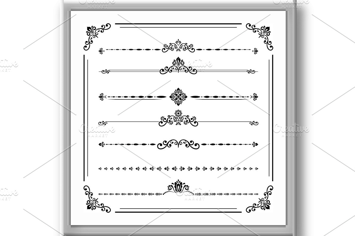 Set of Horizontal Patterns, a Decorative Illustration by FineArtStudio (Photo 3 of 3)