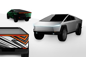 Tesla Cybertruck Mockups