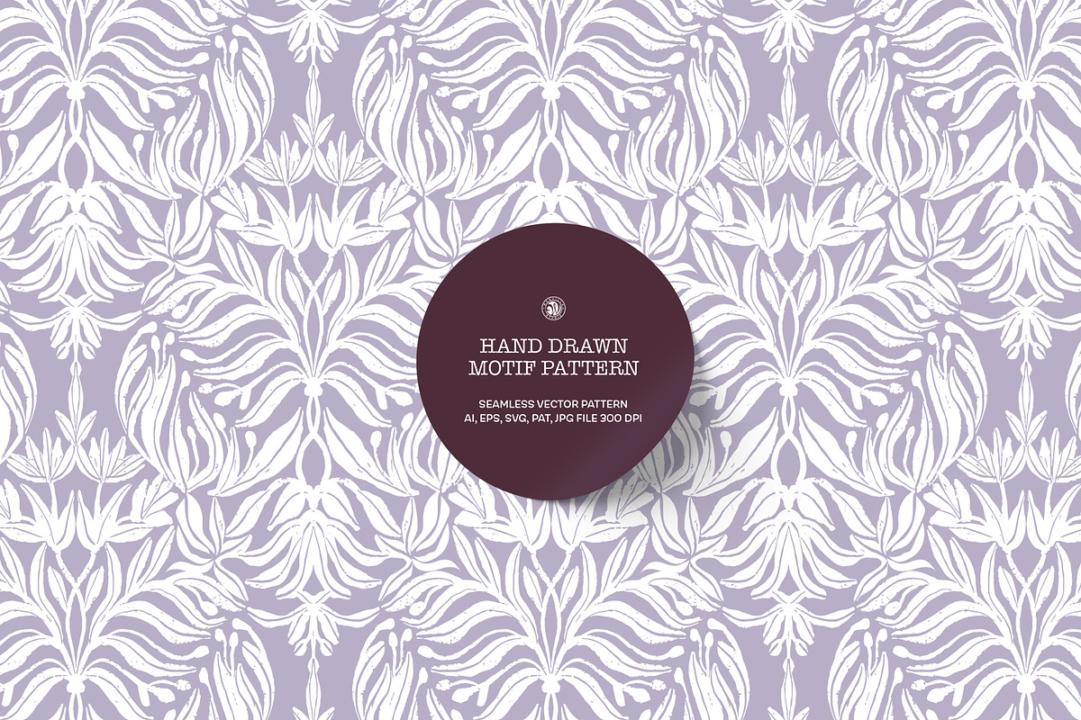 Hand Drawn Motif Wallpaper, a Wallpaper Graphic by Bloomart Studio (Photo 1 of 7)