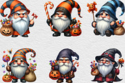 Halloween Gnome Clipart,Png Candy, an Illustration by Black Bird Studio (Thumbnail 5 of 6)