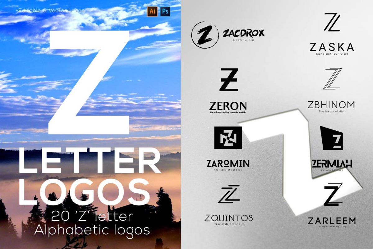 520 A to Z Logos Bundle, a Branding & Logo Template by AN Productions (Photo 55 of 58)