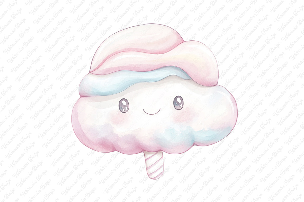 Watercolor Pastel Sweets Clipart, an Illustration by Watercolor design (Photo 7 of 12)