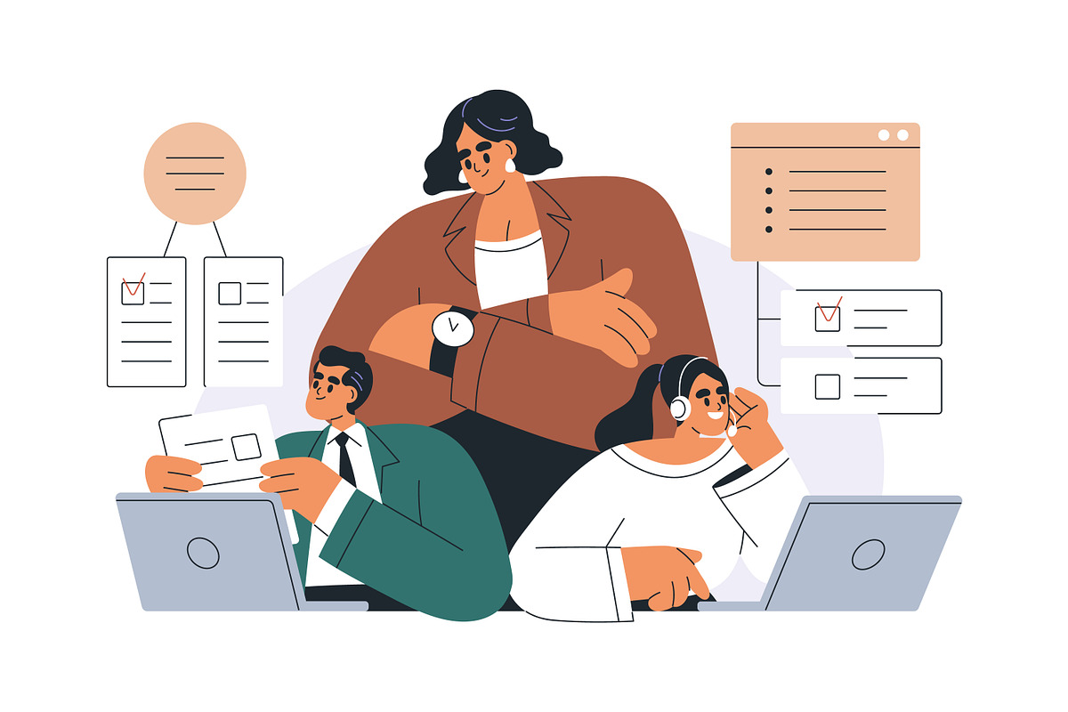 Time management. Business concept, a Work Illustration by Good Studio (Photo 3 of 9)