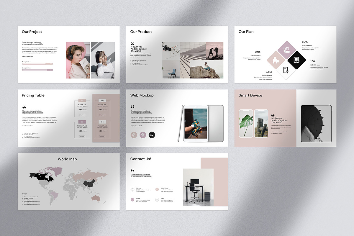 Minimal Presentation Template, a Presentation Template by Slide_Genius1 (Photo 7 of 7)