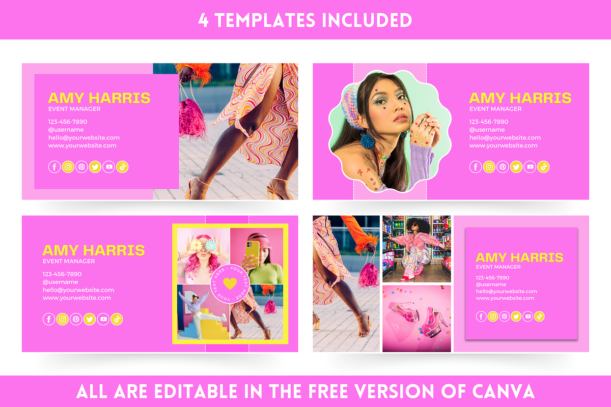 Canva Email Signature Bundle, an Email Template by SunshineStudioBoutique (Photo 5 of 9)