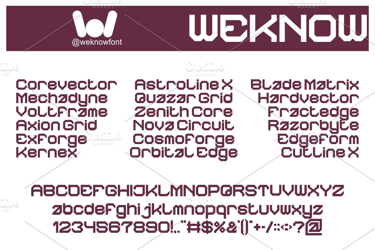 The Machine Font, a Sans Serif Font by weknow (Photo 5 of 8)