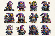 Winter Christmas Gnome Clipart, an Illustration by DreamCafeArt (Thumbnail 4 of 6)