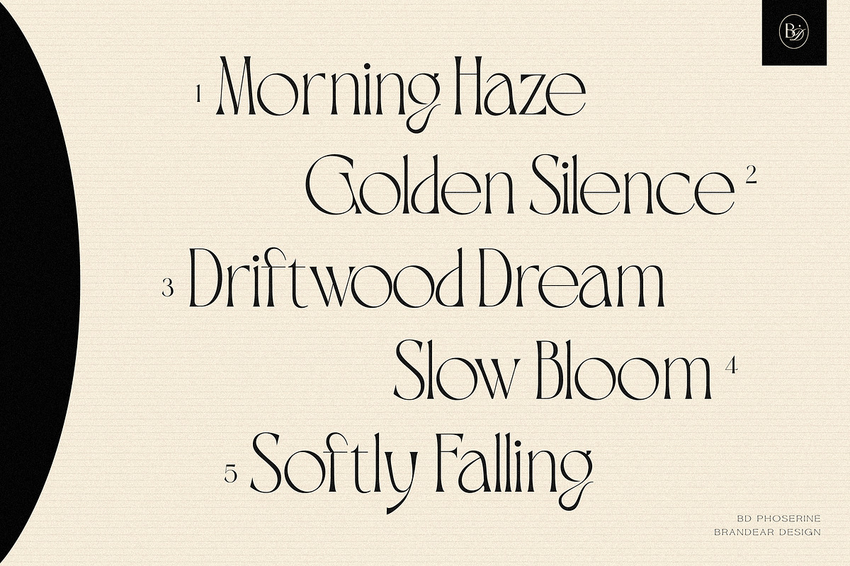 BD PHOSERINÉ | Display Serif, a Serif Font by Brandear Design (Photo 11 of 23)