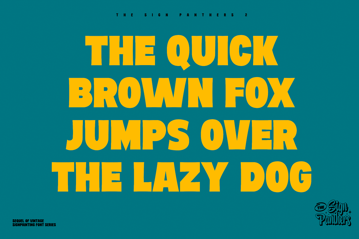 Sign Panthers 2 - Sign Painting Font, a Sans Serif Font by Konstantine Studio (Photo 5 of 19)