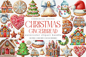 Gingerbread Houses Clipart, an Illustration by SinaCreation