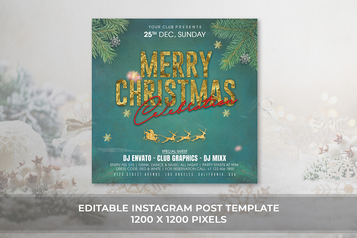 Christmas Flyer, a Stationery Template by DesignDevisers (Photo 6 of 8)