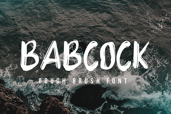 Babbock Brush Font preview 8