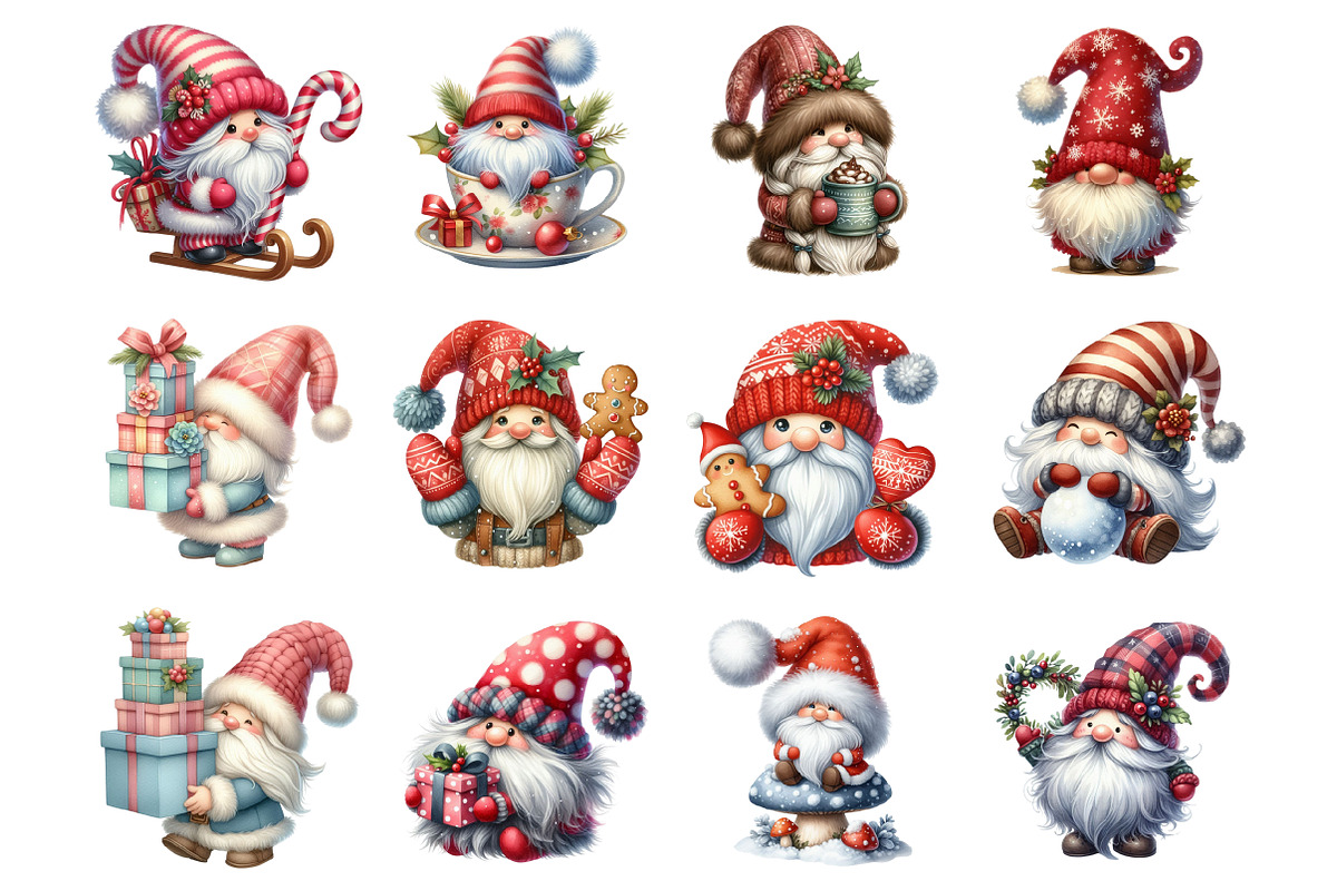 Whimsical Christmas Fluffy Gnome PNG, a Graphic by CitraGraphics (Photo 2 of 3)