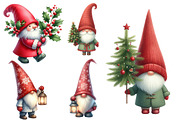 christmas, gnome clipart, an Illustration by Designworld (Thumbnail 3 of 4)
