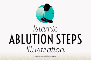 Ablution (Wudu') Steps Illustration