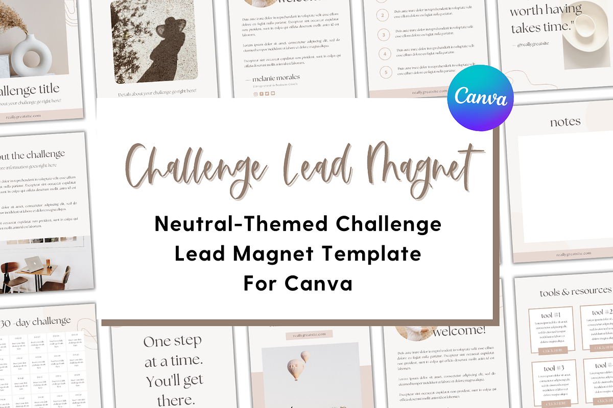 Challenge Lead Magnet Template, a Social Media Template by The Template Lounge (Photo 1 of 6)