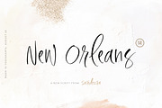 New Orleans - Stylish Script, a Script Font by Sarid Ezra (Thumbnail 1 of 6)