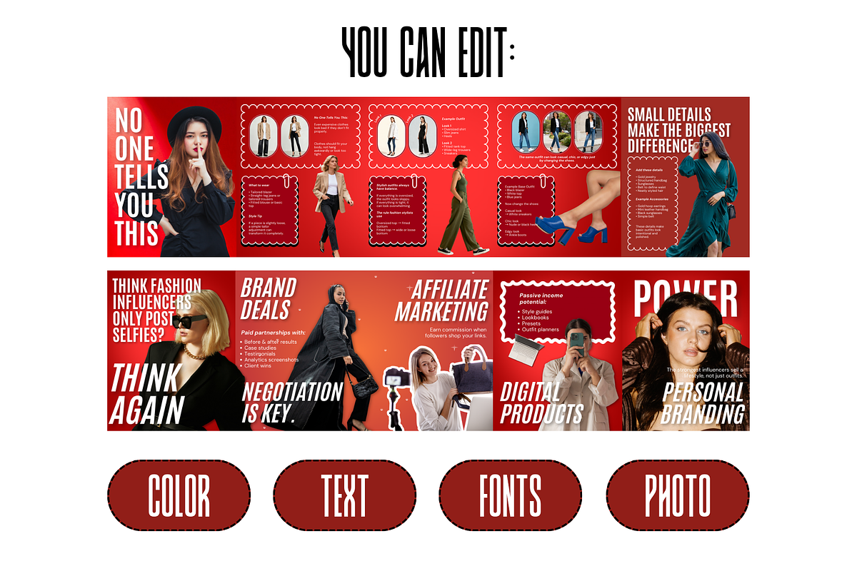 Carousel Template for Fashion Brands, a Social Media Template by thecyella.co (Photo 6 of 7)