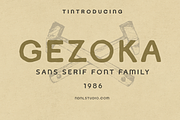 Gezoka – Sans Serif Font Family, a Sans Serif Font by NDNL Studio (Thumbnail 1 of 9)