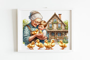 Duck Family Clipart – 20 PNG., an Animal Illustration by GalaDesign03 (Thumbnail 5 of 6)