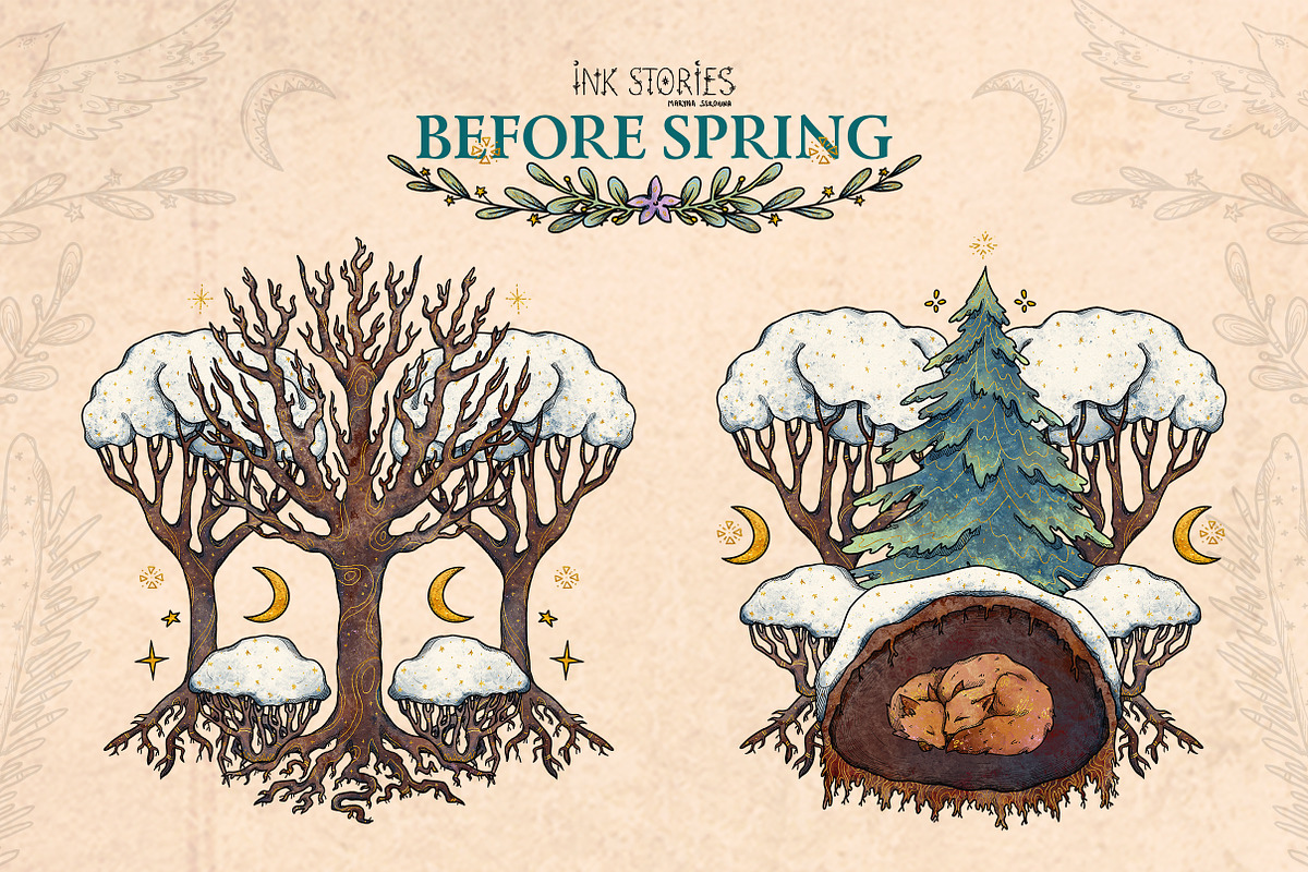Before Spring | Late Winter Set, a Seasonal Illustration by Ink Stories (Photo 6 of 22)