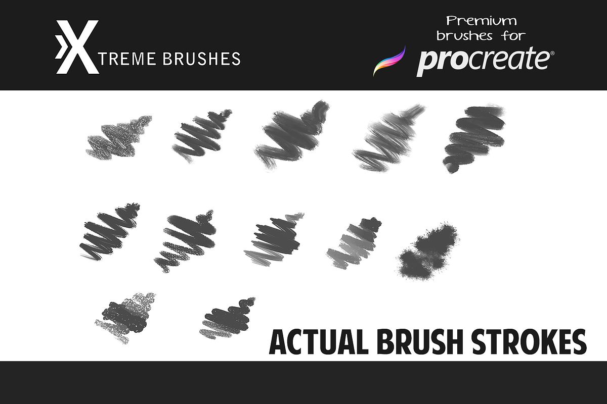 Procreate Traditional Media Brushes, a Brush Add-On by Extreme Brushes (Photo 4 of 4)
