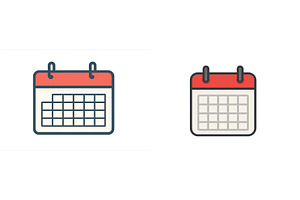 Calendar illustrations showing, an Object Illustration by ZinetroN