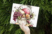 Summer Fruit Basket Clipart, an Illustration by Libby Wishes (Thumbnail 6 of 7)
