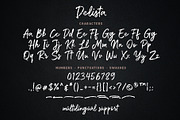 Delista - Handwritten Brush Font, a Script Font by Weape Studio (Thumbnail 9 of 9)