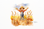 Watercolor Golden Wheat Field, a Food Illustration by New-School-Wave (Thumbnail 3 of 5)