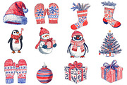 Handdrawn Christmas Clipart, an Illustration by Designworld (Thumbnail 2 of 5)
